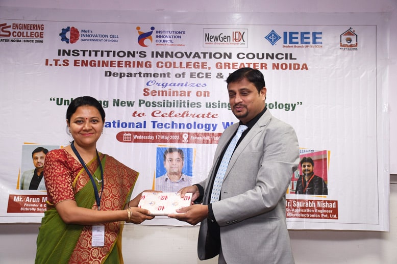 Tech enterprenuer Arun getting honored